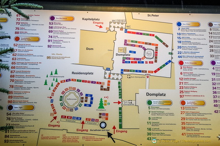 Map of the Salzburg Christkindlmarkt